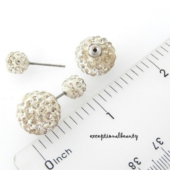 💎Trendy Crystal Double Stud Earrings - Picture 2 of 8